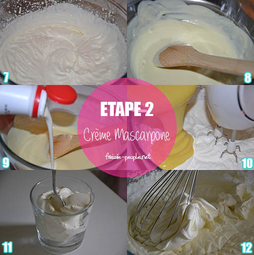 Etape 2 : Cupcakes mascarpone et cœur de framboise