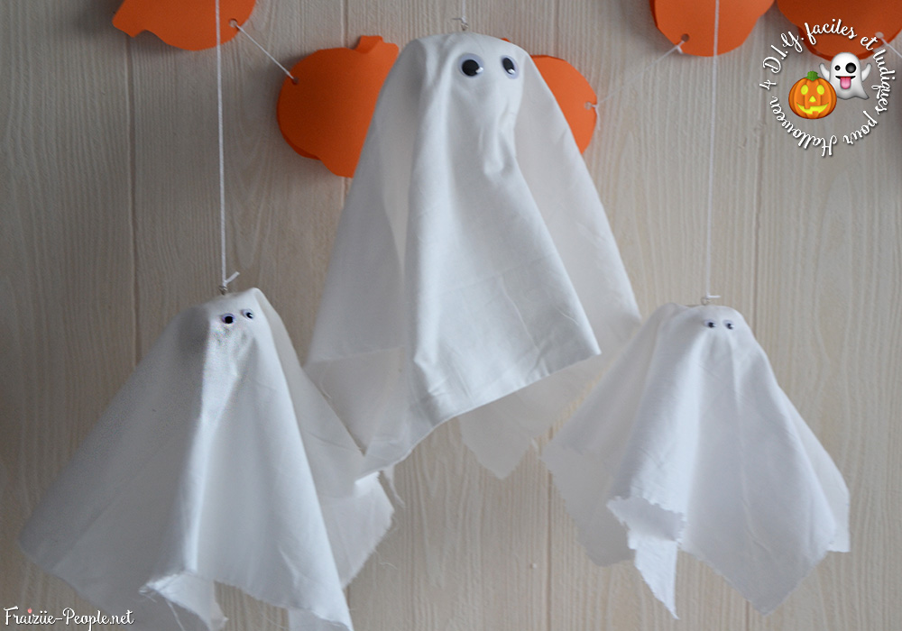 les fantômes, Quatre idées déco faciles et ludiques pour Halloween